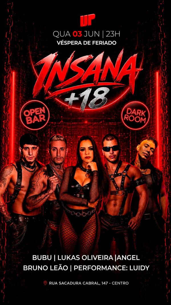 Insana +18, line-up